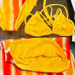 Ladies 3Pc Reversible Beach Wear